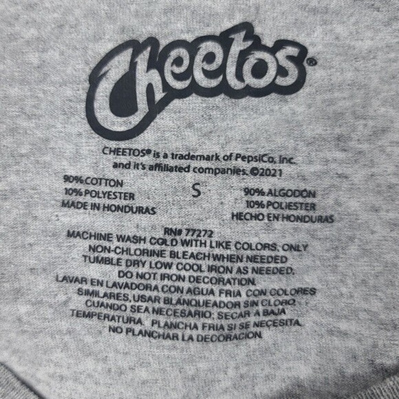 Cheetos Chester Cheetah Graphic Print Gray Crop Top S - Picture 5 of 5
